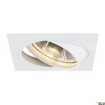 LI113541-- NEW TRIA I ES111 Downlight, max. 75W, eckig, aluminium, weiß<br><u>Verkaufseinheit: 1Stk</u>