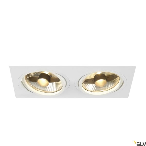 LI113841-- NEW TRIA II ES111 SQUARE, GU10, inkl. Clipfedern, weiß<br><u>Verkaufseinheit: 1Stk</u>