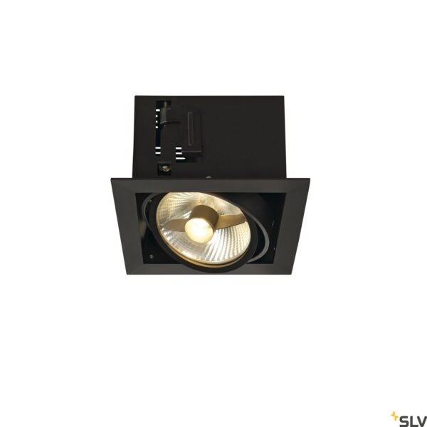 LI115540-- KADUX 1 ES111 Downlight, eckig, mattschwarz, max. 50W<br><u>Verkaufseinheit: 1Stk</u>