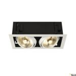 LI115551-- KADUX 2 ES111 Downlight, eckig, mattweiß, max. 2x50W<br><u>Verkaufseinheit: 1Stk</u>