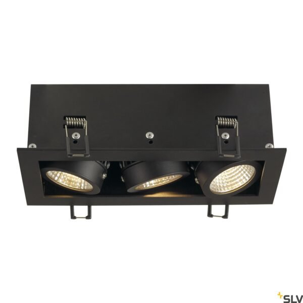 LI115720-- KADUX  LED Triple DL Set, 3000K, 38°, mattschwarz<br><u>Verkaufseinheit: 1Stk</u>