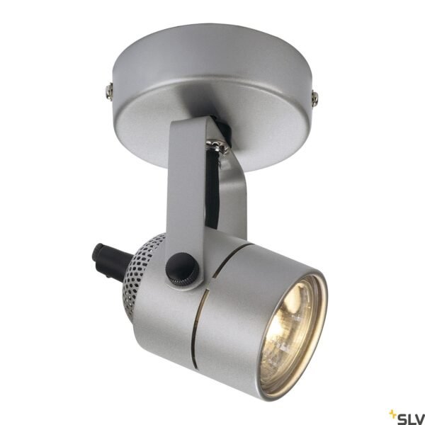 LI132024-- SPOT 79 GU10, max. 50W, silbergrau, mit Rosette<br><u>Verkaufseinheit: 1Stk</u>