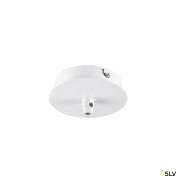 LI132601-- Deckenrosette, 1 Ausgang, rund, weiss, inkl. Zugentlastung<br><u>Verkaufseinheit: 1Stk</u>