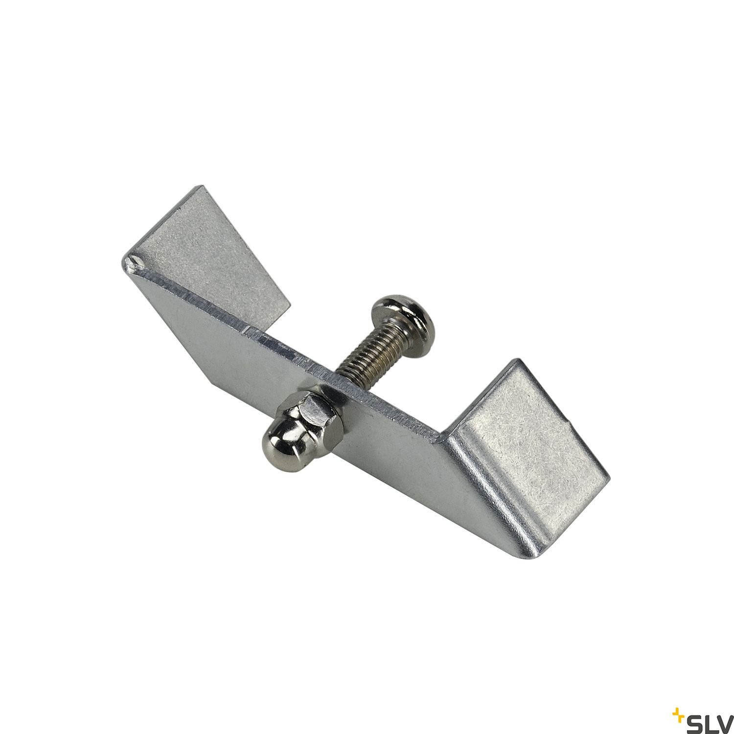 f_li143230- LI143230-- Haltebügel f 1-Ph-Hochvoltschiene, Einbauversion nickel matt<br><u>Verkaufseinheit: 1Stk</u> – Bild 1