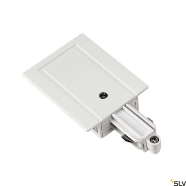 LI143241-- Einspeiser f 1-Ph-HV-Stromschiene einbau,Schutzl.rechts,weiß<br><u>Verkaufseinheit: 1Stk</u>