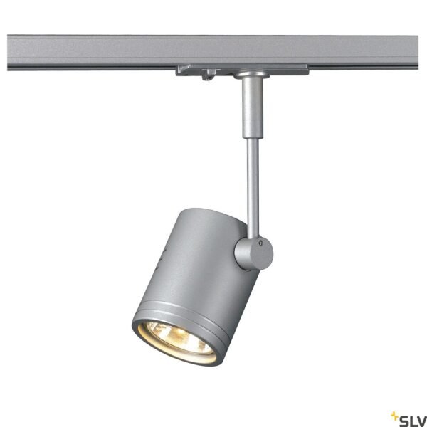 LI143442-- BIMA I Leuchtenkopf, GU10, max. 50W, +1P.Adapter, silbergrau<br><u>Verkaufseinheit: 1Stk</u>