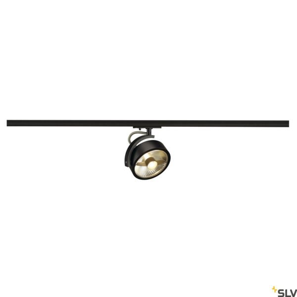 LI143540-- KALU TRACK QPAR111 Leuchten- kopf, schwarz, inkl. 1P-Adapter<br><u>Verkaufseinheit: 1Stk</u>