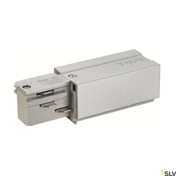 LI145524-- EUTRAC Einspeiser, rechts, silbergrau<br><u>Verkaufseinheit: 1Stk</u>