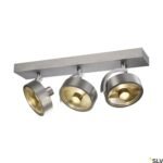 LI147326-- KALU 3 QPAR Deckenleuchte, alu-gebürstet, ES111, max. 3x75W<br><u>Verkaufseinheit: 1Stk</u>