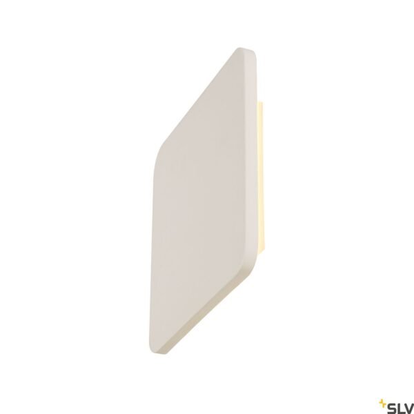 LI148019-- PLASTRA SQUARE Wandleuchte, eckig, weißer Gips, 48 LED 3000K<br><u>Verkaufseinheit: 1Stk</u>