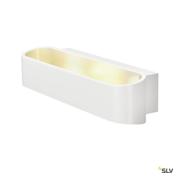 LI151271-- ASSO LED 300 Wandleuchte, oval, weiss, 2x5W LED, 3000K<br><u>Verkaufseinheit: 1Stk</u>