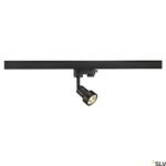 LI153560-- PURI Lampenkopf, schwarz, GU10 , max. 50W, inkl. 3P.-Adapter<br><u>Verkaufseinheit: 1Stk</u>