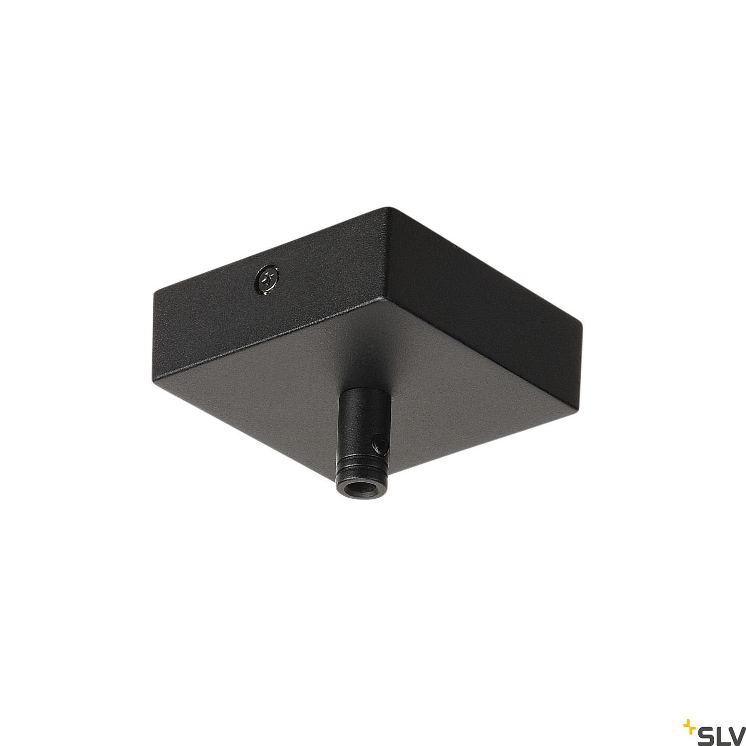 f_li210060- LI210060-- Deckenrosette GLENOS,mattschwarz,8,5x8,5x2,7cm<br><u>Verkaufseinheit: 1Stk</u> – Bild 1