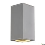 LI229574-- BIG THEO UP/DOWN OUT ES111, max. 2x75W, eckig, silbergrau<br><u>Verkaufseinheit: 1Stk</u>