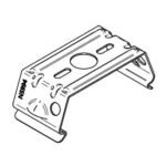 LI2J442000 LINDA Deckenmontageklammer Inox (neu)<br><u>Verkaufseinheit: 1Stk</u>