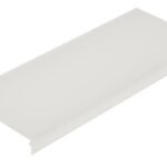 LIAB003003 PMMA Abdeckung SL flach opal L-2000mm B-58,6mm H-10,7mm<br><u>Verkaufseinheit: 2m</u>