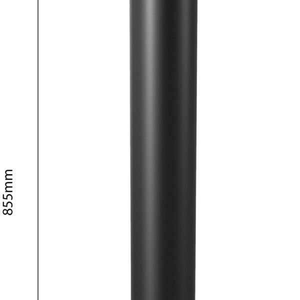 LIAG0003-- POLIS PRO Pollerleuchtenrohr 855mm schwarz<br><u>Verkaufseinheit: 1Stk</u>