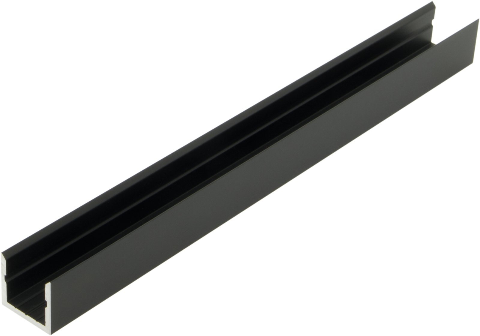 f_liap008101 LIAP008101 Aluminiumprofil KLR, L-2000mm B-14mm H-13mm schwarz<br><u>Verkaufseinheit: 2m</u> – Bild 1