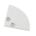 LIEK004110 Profil Endkappe SPL Rund geschlossen, inkl. Schrauben<br><u>Verkaufseinheit: 1Stk</u>