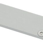 LIEK006100 Profil Endkappe CLF Flach geschlossen inkl. Schrauben<br><u>Verkaufseinheit: 1Stk</u>