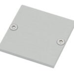 LIEK006200 Profil Endkappe CLR Flach geschlossen inkl. Schrauben<br><u>Verkaufseinheit: 1Stk</u>