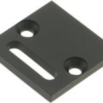 LIEK101201 Profil Endkappe LBR Flach mit Langloch schwarz<br><u>Verkaufseinheit: 1Stk</u>