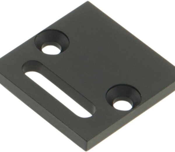 LIEK101201 Profil Endkappe LBR Flach mit Langloch schwarz<br><u>Verkaufseinheit: 1Stk</u>