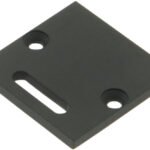 LIEK102201 Profil Endkappe TBR flach mit Langloch schwarz<br><u>Verkaufseinheit: 1Stk</u>