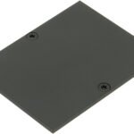 LIEK105100 Profil Endkappe MFR Flach inkl. Schrauben schwarz<br><u>Verkaufseinheit: 1Stk</u>