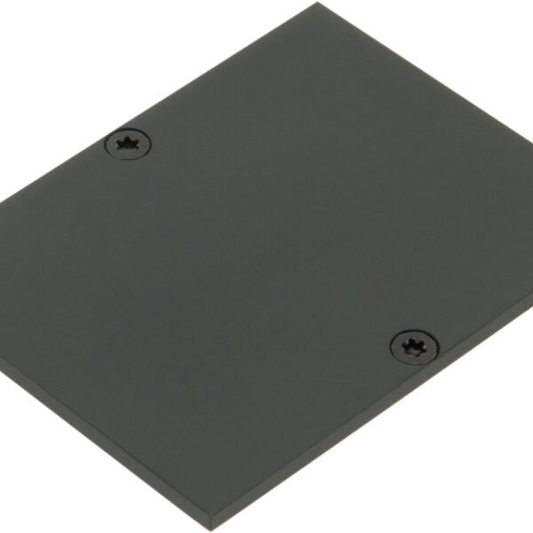 LIEK105100 Profil Endkappe MFR Flach inkl. Schrauben schwarz<br><u>Verkaufseinheit: 1Stk</u>