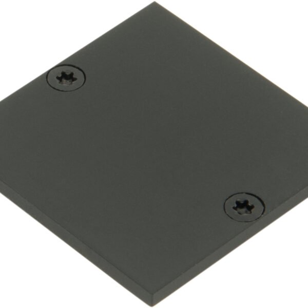 LIEK106200 Profil Endkappe CLR Flach geschlossen inkl Schrauben schwarz<br><u>Verkaufseinheit: 1Stk</u>