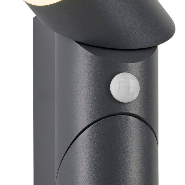 LIHGWA27-- EVO LED Round Up/Down PIR 12,5W 750lm 3000K IP54 anthrazit<br><u>Verkaufseinheit: 1Stk</u>