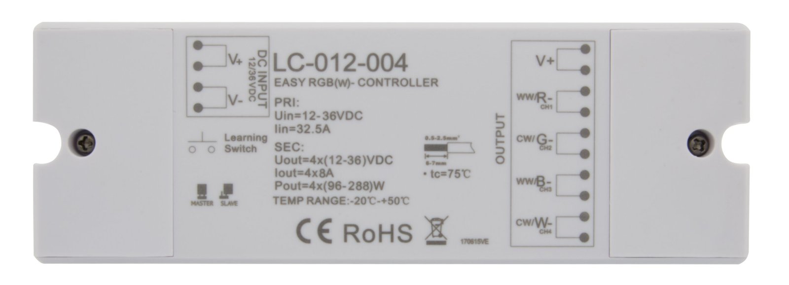 f_lilc012004 LILC012004 LED RF WiFi Controller 4 Kanal - Empfänger<br><u>Verkaufseinheit: 1Stk</u> – Bild 1