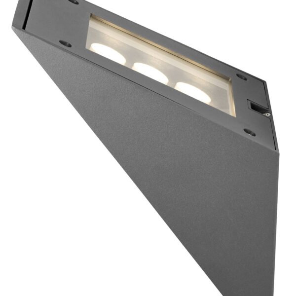 LILX0007-- TOLEDO 9W 525lm 3000K 230V LED IP54 anthrazit<br><u>Verkaufseinheit: 1Stk</u>