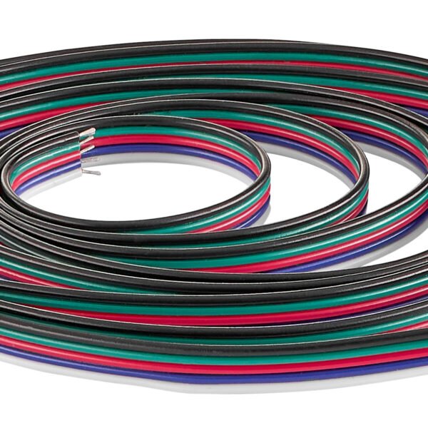 LIMT0042-- Draht 5x0,5mm2 RGBW für LED Bänder, 2m<br><u>Verkaufseinheit: 1Stk</u>