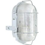 LIPB0001-A OVAL II E27 18W IP44, Grau mit Drahtbügel und Glas Abdeckung<br><u>Verkaufseinheit: 1Stk</u>