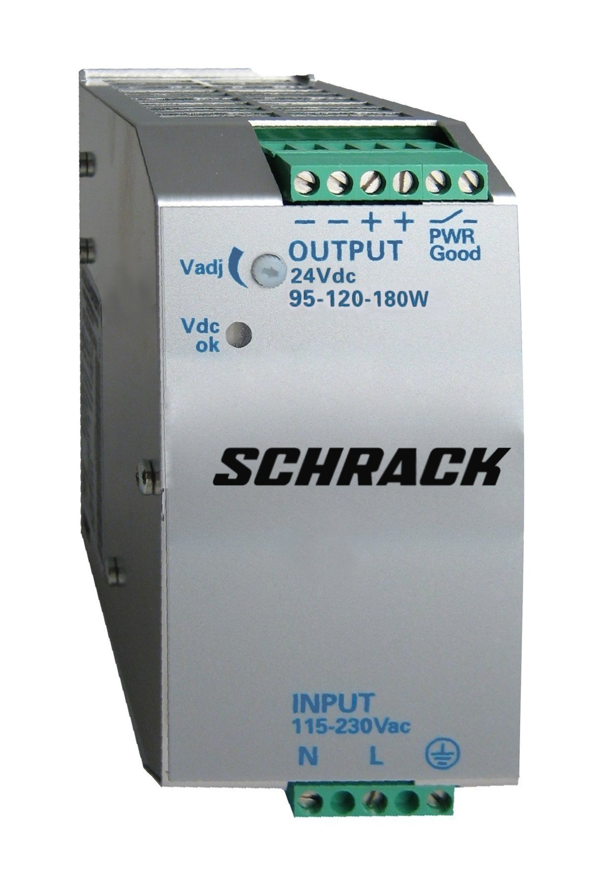 f_lp412405- LP412405-- Einphasiges Netzgerät getaktet, 230VAC/24VDC, 4,5A bei 50°C<br><u>Verkaufseinheit: 1Stk</u> – Bild 1