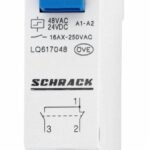 LQ617048-- Reiheneinbau Fernschalter, 1 Wechsler, 48VAC/24VDC<br><u>Verkaufseinheit: 1Stk</u>