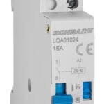 LQA01024-- Reiheneinbau Fernschalter, Serie Amparo, 1 Schließer, 24VAC<br><u>Verkaufseinheit: 1Stk</u>