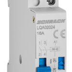 LQA02024-- Reiheneinbau Fernschalter, Serie Amparo, 2 Schließer, 24VAC<br><u>Verkaufseinheit: 1Stk</u>