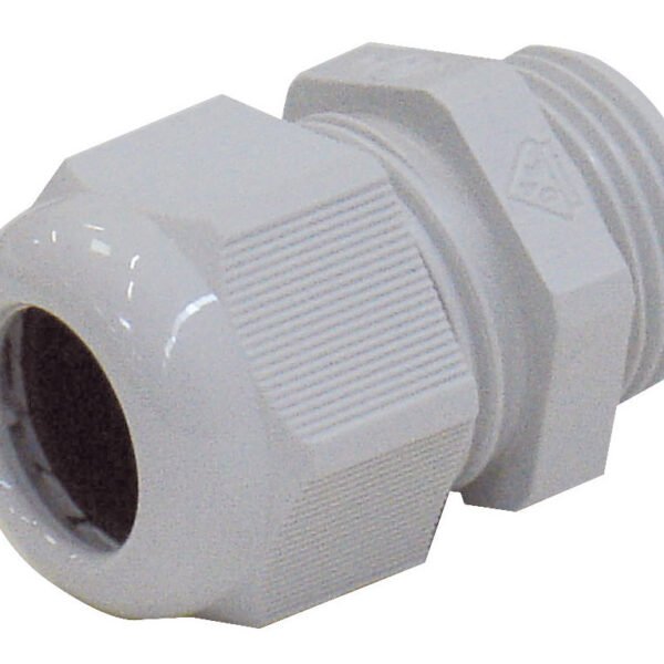 M270020--- Kabelverschraubung M20x1.5 RAL7035 Polyamid<br><u>Verkaufseinheit: 1Stk</u>