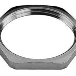 M2750050-- Gegenmutter M50 x1,5 Messing vernickelt, IP68<br><u>Verkaufseinheit: 1Stk</u>