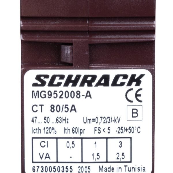 MG952008-A Durchsteckstromwandler für Kabel 21mm, 80/5A, Klasse 1<br><u>Verkaufseinheit: 1Stk</u>