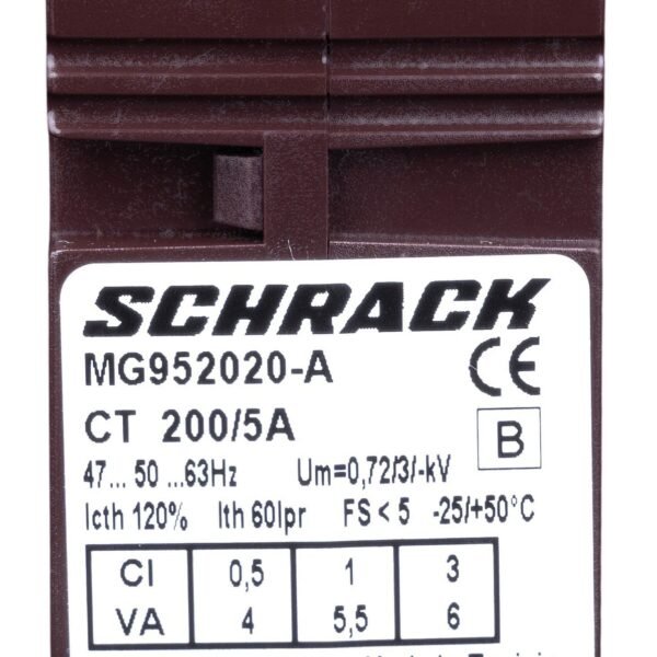 MG952020-A Durchsteckstromwandler für Kabel 21mm, 200/5A, Klasse 0,5<br><u>Verkaufseinheit: 1Stk</u>