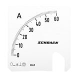 MGS17060-A Wechselskala, 72x72mm, 60A DC<br><u>Verkaufseinheit: 1Stk</u>