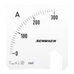 MGS17300-A Wechselskala, 72x72mm, 300A DC<br><u>Verkaufseinheit: 1Stk</u>