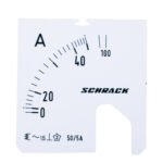 MGS54025-A Wechselskala, 48x48mm, 25/50/5A AC<br><u>Verkaufseinheit: 1Stk</u>