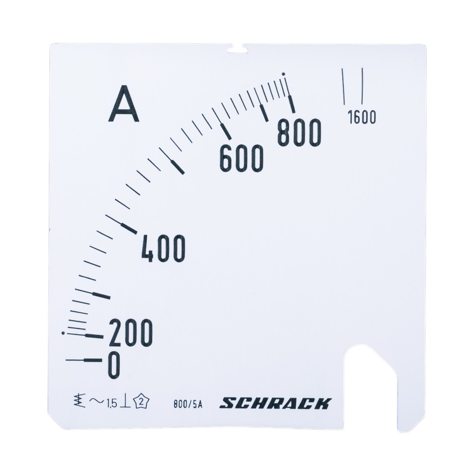 f_mgs59800-a MGS59800-A Wechselskala, 96x96mm, 800/1600/5A AC<br><u>Verkaufseinheit: 1Stk</u> – Bild 1