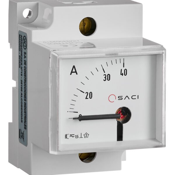 MGSCA040-- SACI EC5VR 45x52,5 Amperemeter direkt, Reiheneinbau 0-40A<br><u>Verkaufseinheit: 1Stk</u>