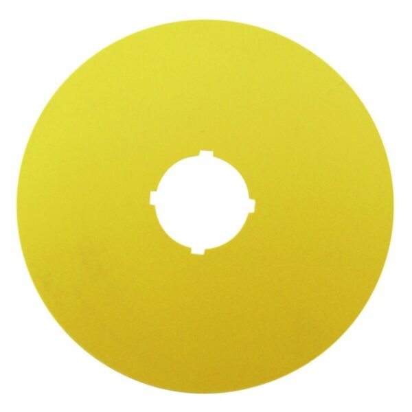 MM216464-- Not-Aus Schild D=90mm blanko<br><u>Verkaufseinheit: 1Stk</u>